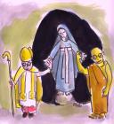 MIRACLE - le Dalaï Lama  à Lourdes